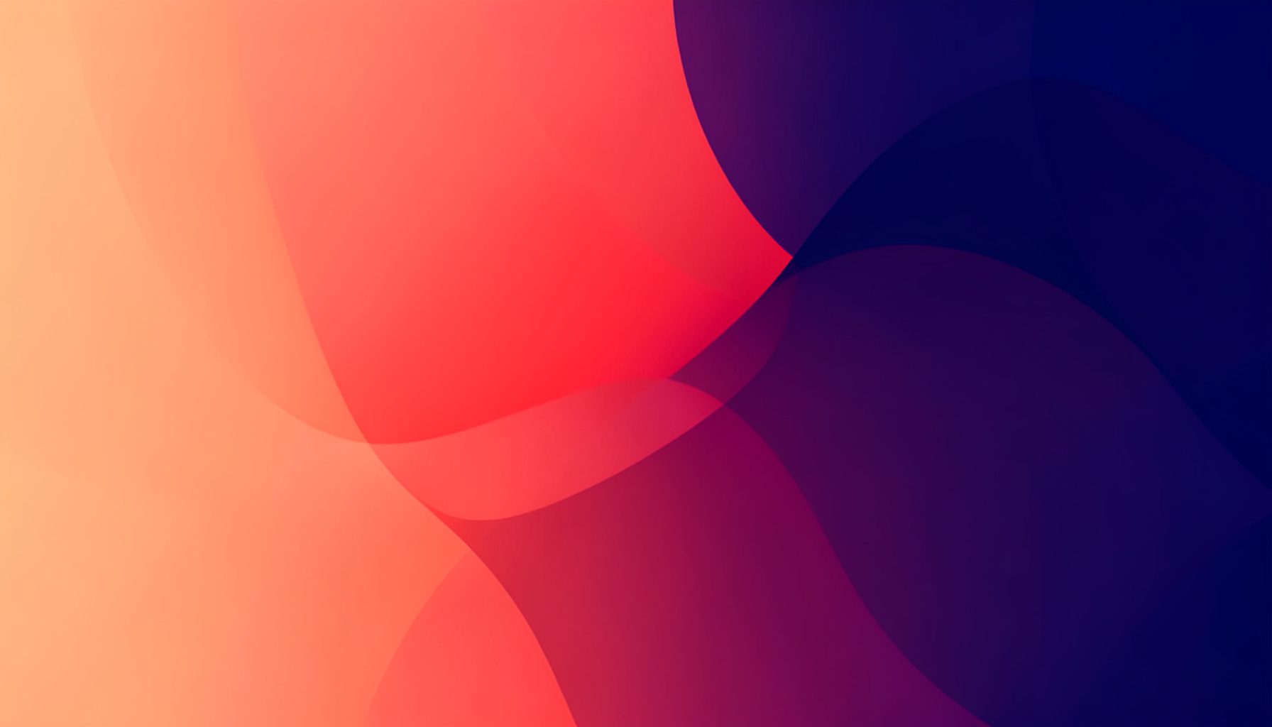 Abstract gradient composition in warm coral and deep navy tones, with soft overlapping curves suggesting digital connectivity and customer engagement